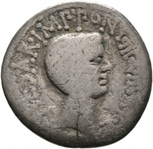 Römische Republik: M. Barbatius Pollio, M. Antonius und C. Iulius Caesar (Octavianus)